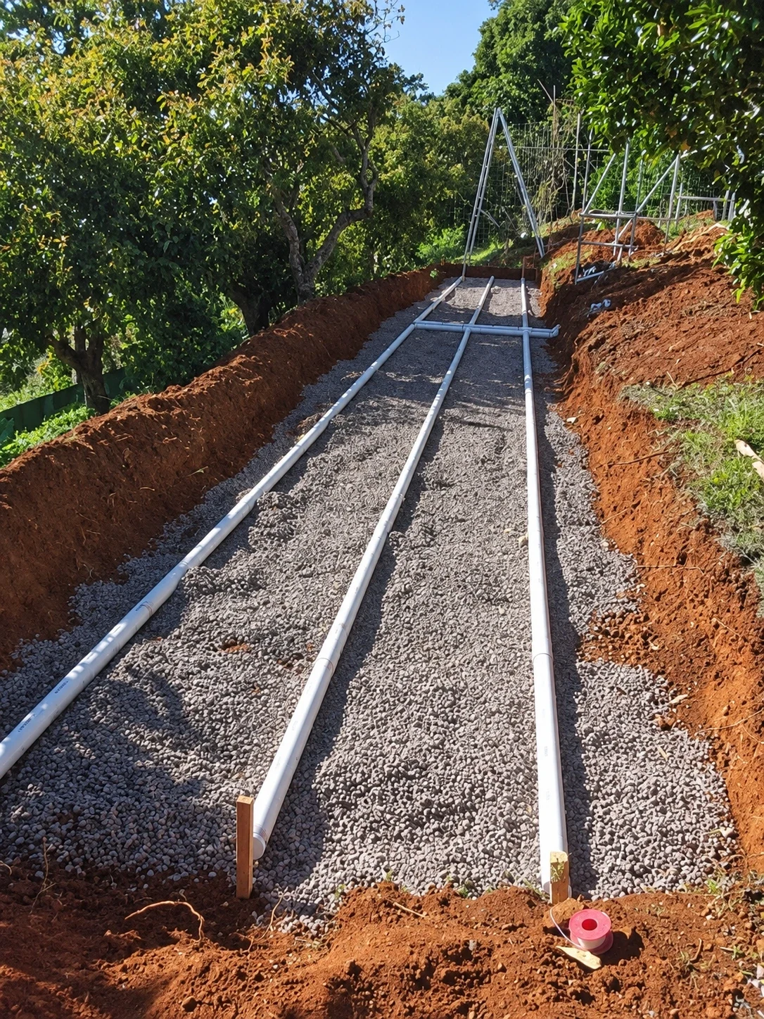 Drainage trench installation
